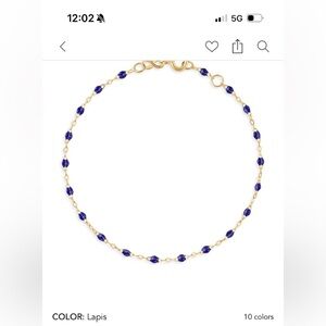 GIGI CLOZEAU Elegant Blue and Gold Beaded Bracelet
18K gold
6.7 “ L